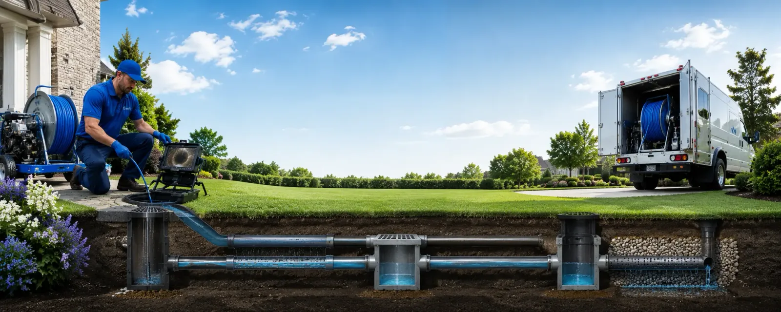 Outdoor drain cleaning information for Cabot, VT